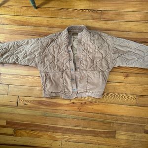 Camel color Blank NYC quilted jacket